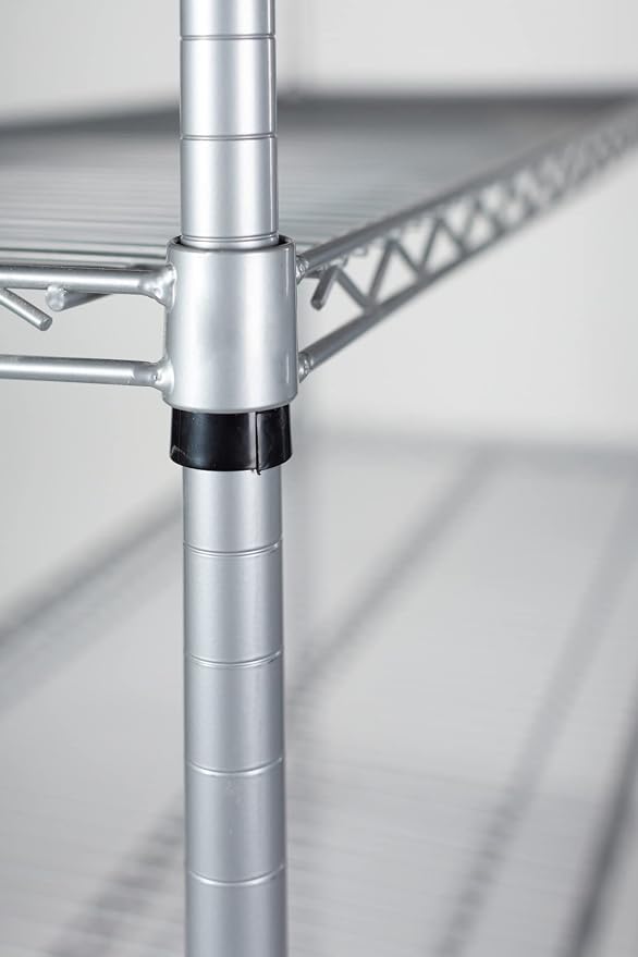 Omega 36" Deep x 36" Wide x 80" High 3 Tier Gray Starter Shelving Unit - Image 5