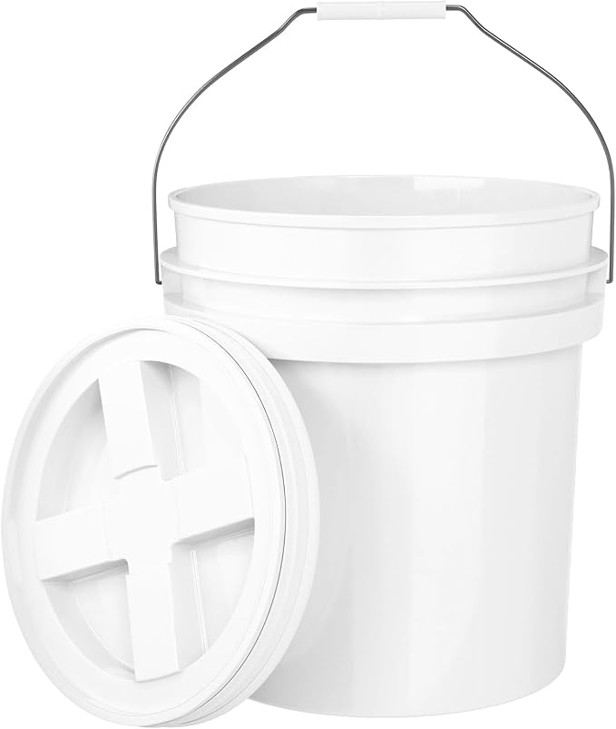 5-Gallon White Bucket Pail by EconoHome