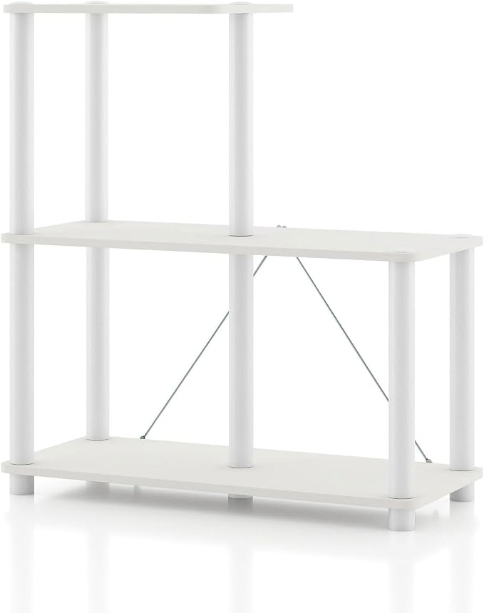 Homes: Inside + Out Apexa Modern 3-Cube Ladder Shelving Units, Collectibles by HOMESInsideOut