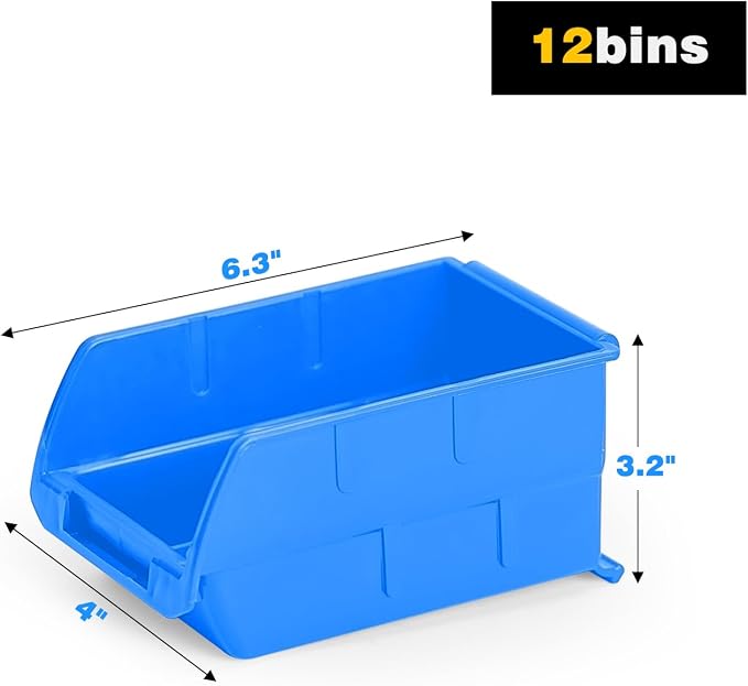 Ultrawall Wall Mounted Storage Bins, Plastic Hanging Storage Organizer Bins - Image 4