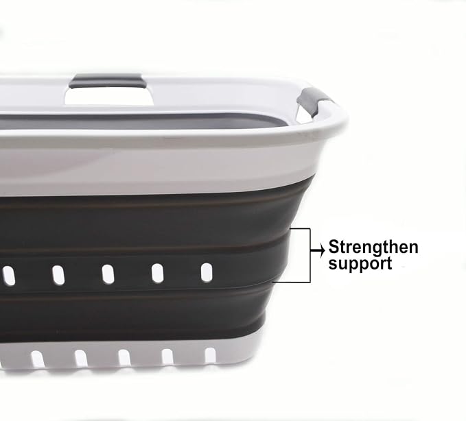 SAMMART 42L Collapsible Plastic Laundry Basket - Image 6
