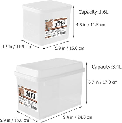 2pcs Transparent Bread Storage Box - Image 5