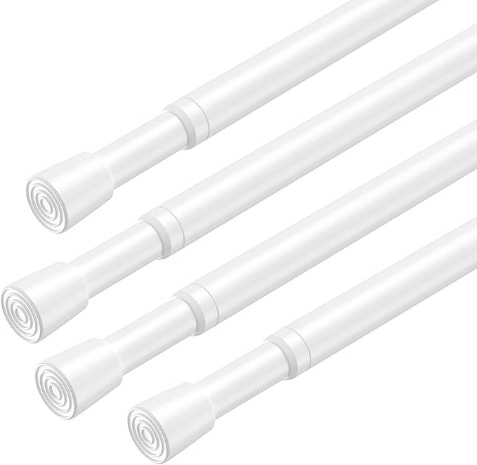AIZESI Spring Tension Rods Adjustable Tension Curtain Rod Small Tension Rod No by AIZESITENSIONROD
