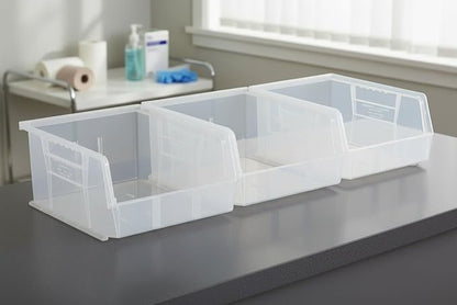 HE HUDSON EXCHANGE 11" x 11" x 5" Plastic Stackable Storage Bin - Image 2