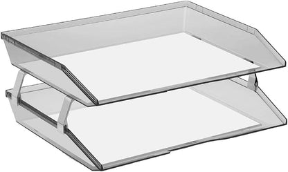 Acrimet Facility 2 Tier Letter Tray, Side Load, Letter Size/A4, Desktop File - Image 2
