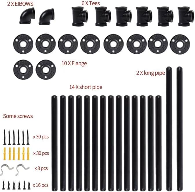 Industrial Pipe Shelving System - Image 8