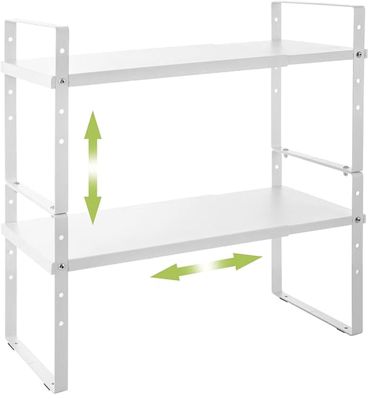 Across-Star Expandable Cabinet Shelf Organizer Rack, Stackable Kitchen Counter by Acorss-Star