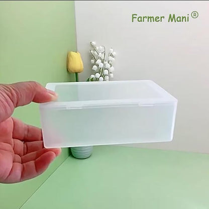 2 Pieces Rectangle Small Plastic Box Containers - Image 3