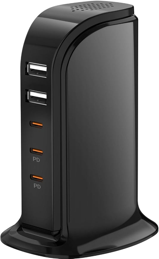 Type C Charger for Multiple Devices, Upoy USB C Fast Charging Station 100W Total by TechGadgetsInYourMind