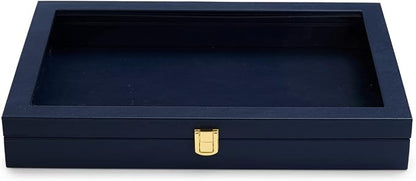 Oirlv Premium Blue Leather Flat Jewelry Tray - Image 6