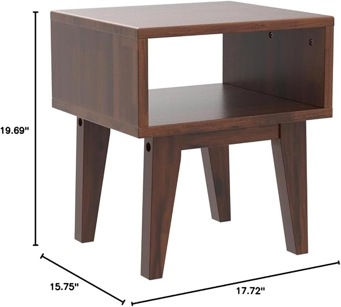 Acacia Serena Nightstand/End Table Solid Wood Bed Side Table - Image 2
