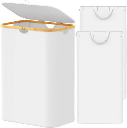 SpaceAid Double Laundry Hamper 2 Section by SpaceAid