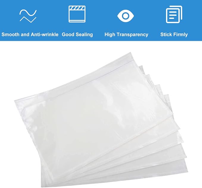Clear Self-Adhesive Packing List Envelopes, Label Envelopes Pouches/Shipping - Image 4