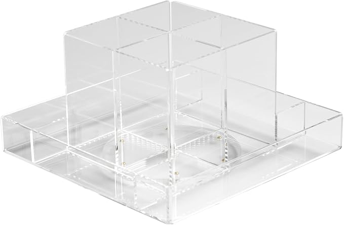 RUSSELL+HAZEL Fine Line Acrylic Carousel, Art Supplies, Makeup Brushes & Small by russellhazel