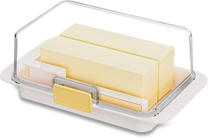 White Airtight Butter Dish by Unknown