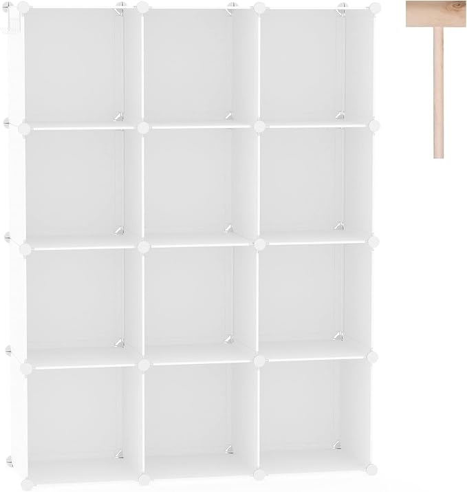 C&AHOME Cube Storage Organizer, 12-Cube Shelves Units, Closet Cabinet, DIY by CAHOME