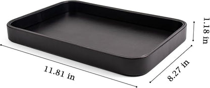 SANQIANWAN Faux Leather Valet Tray - Image 2