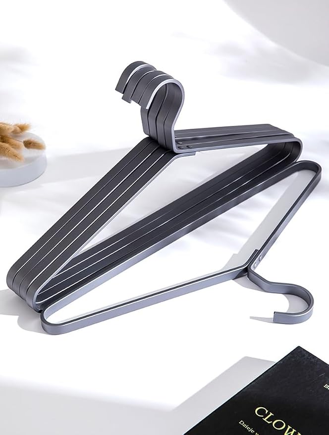 Premium Matte Titanium Gray Aluminum Coat Hangers 90 Piece Set, 16.5” Extra - Image 5