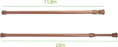 Cupboard Bars Tension Rods, 4 Pack Spring Tensions Rods 11.8-20 Inches Steel - Image 2