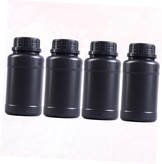 Alipis 4pcs Black Hdpe Plastic Bottles - Image 2
