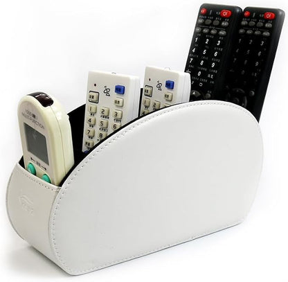 Remote Control Holder Organizer Desk Leather Cases Control Storage TV Remote - Image 6