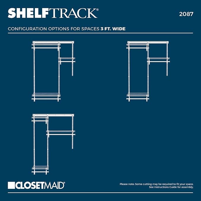 ClosetMaid ShelfTrack Wire Closet Organizer System, Adjustable from 2 to 4 Ft. - Image 5
