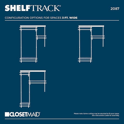 ClosetMaid ShelfTrack Wire Closet Organizer System, Adjustable from 2 to 4 Ft. - Image 5