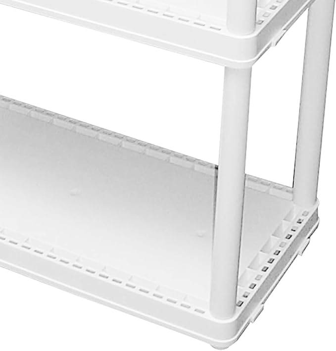 Gracious Living 3 Shelf Fixed Height Solid Light Duty Storage Unit 24 x 12 x - Image 8