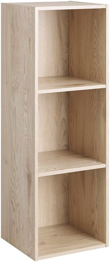 Whitmor Bookcase Storage Organizer, 3 Tier Stackable MDF Bookshelf, Open - Image 4