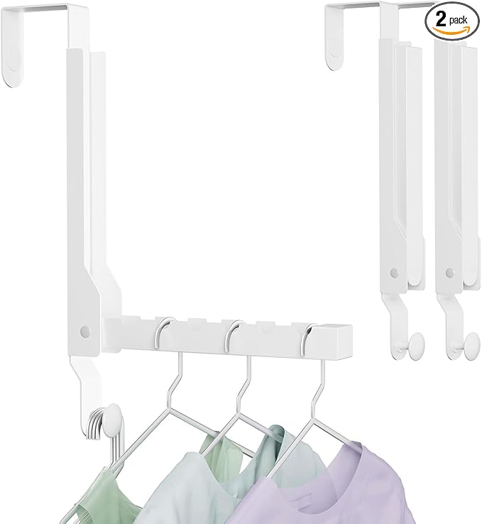 BAKON Over The Door Hanger Folding Clothes Drying Rack, Folding Hanging Coat by BAKON