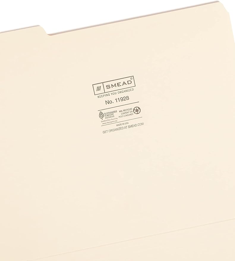 Smead File Folder, 1/3-Cut Tab, Letter Size, 24 per Pack - Image 3