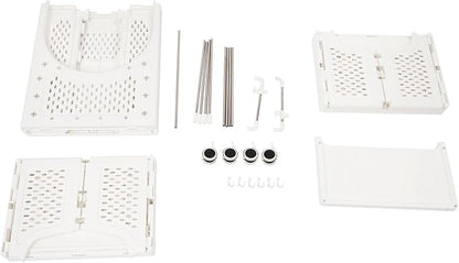 Rolling Laundry Hamper with Hanging Rod, 3-Tier Laundry Hamper Cart with 6 Hooks - Image 9