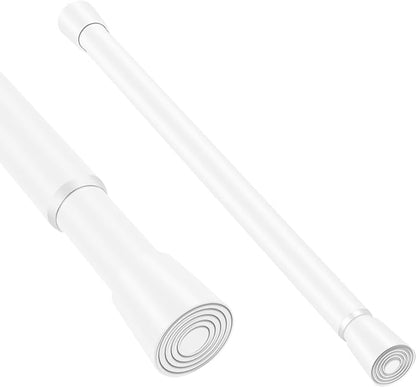 White Adjustable Shower Curtain Rod 16-28 Inches 1 pc, 7/8" Diameter Anti-slip by Unknown