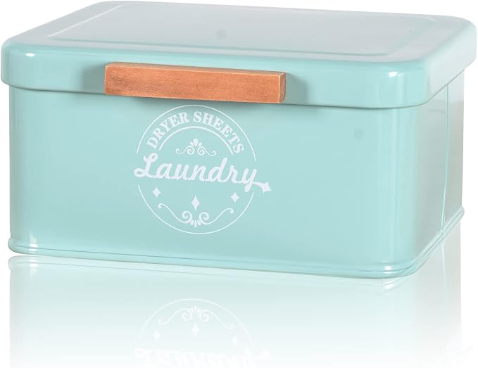 Dryer Sheet Holder Dispenser Container by EasierLaundrySimplerLife