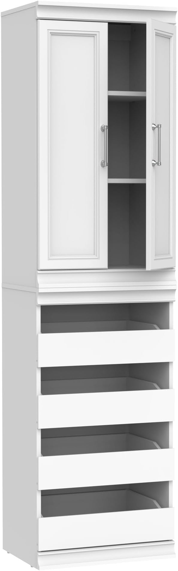 ClosetMaid Modular Storage 21.38-inch W 3-Shelf 4-Drawer Tower Wood Closet by Unknown