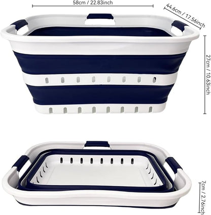 SAMMART 42L Collapsible Plastic Laundry Basket - Image 9