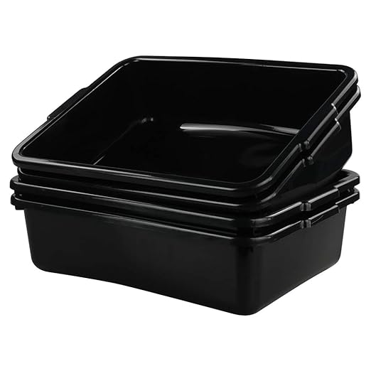 Teyyvn 13 L Plastic Bus Box, Commercial Wash Basin Tote Box - Image 6
