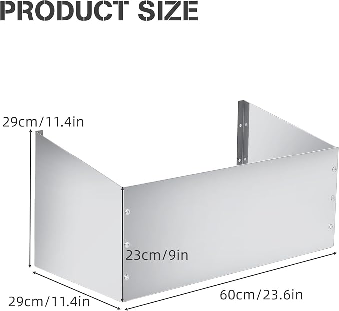 23.6''x 11.4'' Aluminum Fuel Jug Holder Rack, Gas Can Holder Storage Rack fits - Image 2