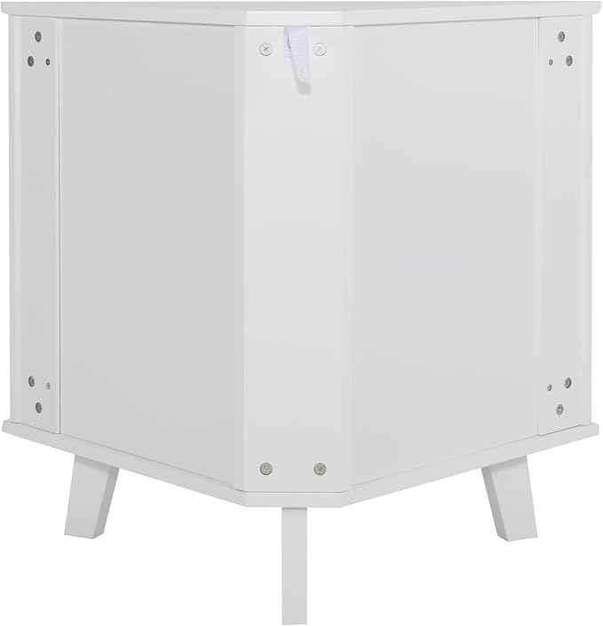 Scurrty 32'' Corner Shelf Stand, Small Corner Table Sideboard Cabinet - Image 10