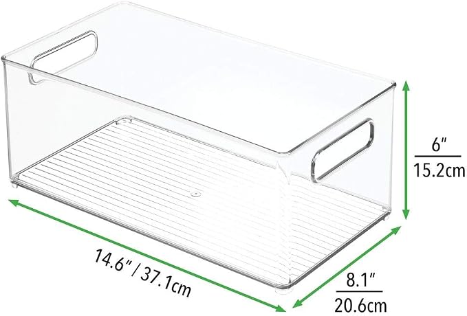 mDesign Plastic Bathroom Storage Container Bins w/ Handles - Image 6