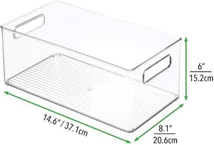 mDesign Plastic Bathroom Storage Container Bins w/ Handles - Image 6