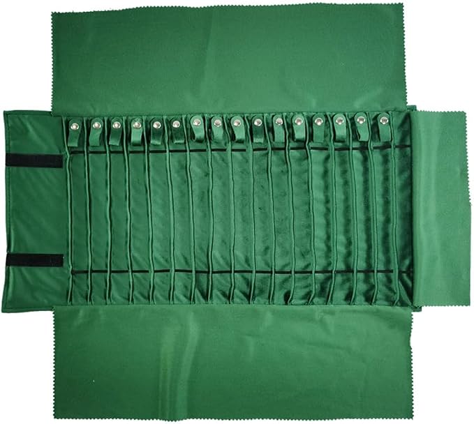 Portable Jewelry Roll Untangled Secure Necklace Travel Storage Bag Displays by SCIKHEFT