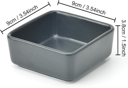 2 PCS Ceramic Paper Clip Organizer, Square Dispenser - Image 2
