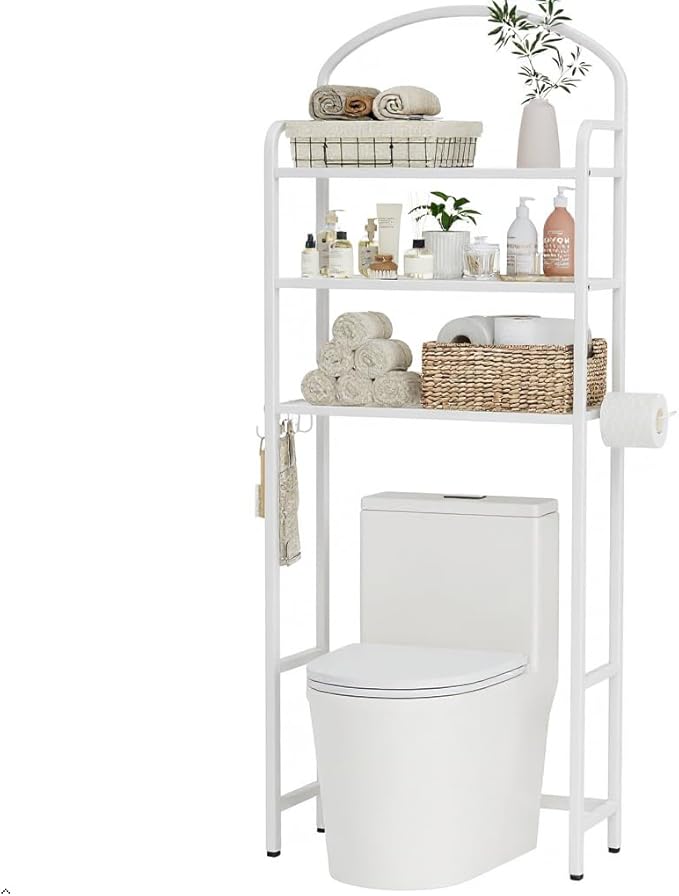 3 Tier Over The Toilet Storage Rack, Bathroom Organizer | Toilet Storage by Cerlyunzan