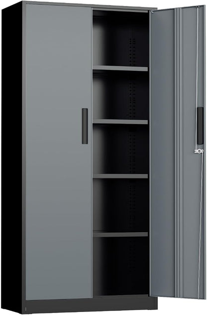 INTERGREAT Metal Storage Cabinet, Tall Metal Cabinet by INTERGREAT