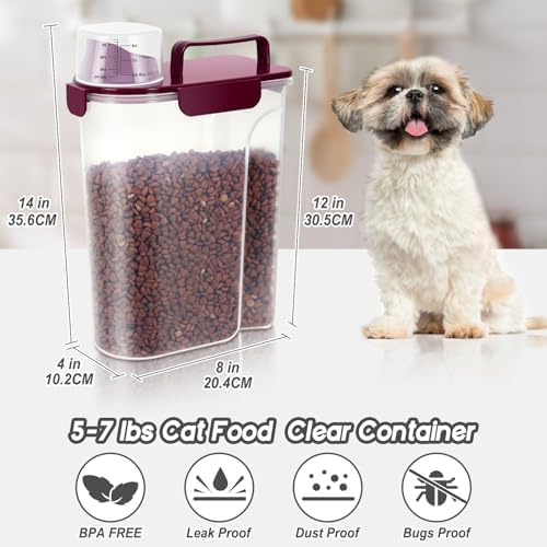 5-7Lbs Portable Cat Dog Food Storage Container - Image 4