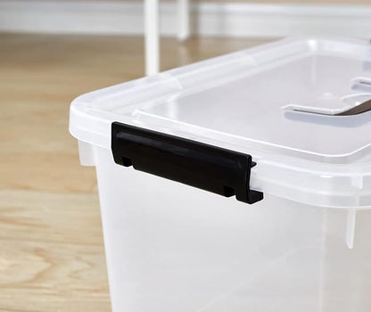 Clear Storage Latch Box 12 Quart, Plastic Organizing Box/Bin - Image 3