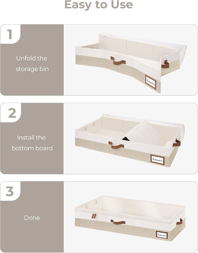 StorageWorks Large Under Bed Storage Containers - Image 9