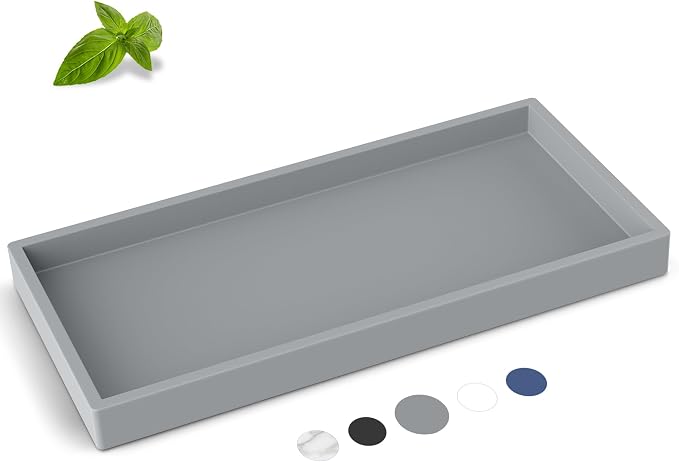 EG-SIPRO Bathroom Counter Tray, Rectangular, Shatterproof, Soap Dispenser Tray by EG-SIPRO