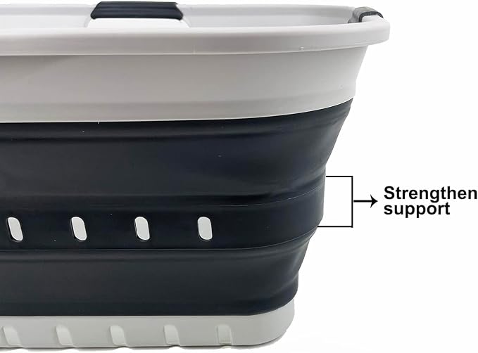 SAMMART 42L Collapsible Plastic Laundry Basket - Image 5